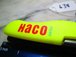 638 HACO SWISS Stay - Glow Victorinox Swiss Army Rescue Tool 111mm Locking Knife 2