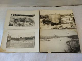 4 Vintage Real Picture Postcards 1912 Wausau Wisconsin Bad Flood In July