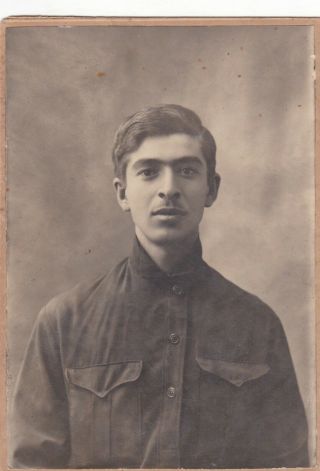 1920s Handsome Young Georgian Man Guy Old Fashion Russian Antique Photo Gay Int