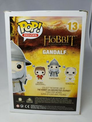 Funko Pop Movies The Hobbit: An Unexpected Journey Gandalf w/ Hat 13 Vaulted 4