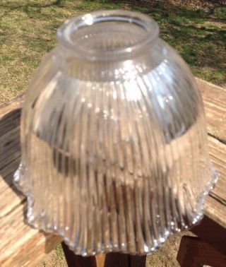 Antique Industrial Prismatic Holophane E 5 Pendant Lamp Shade 2 1/4 " Fitter