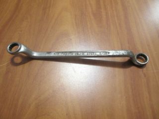 Vintage Indestro Select Steel Double Boxed End Offset Wrench No.  912;1/2 X 9/16