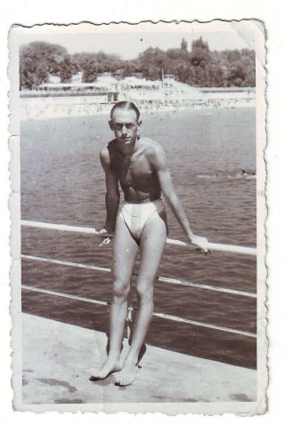 Semi Nude Man Gay Interest Vintage Photo 1930`s,  189
