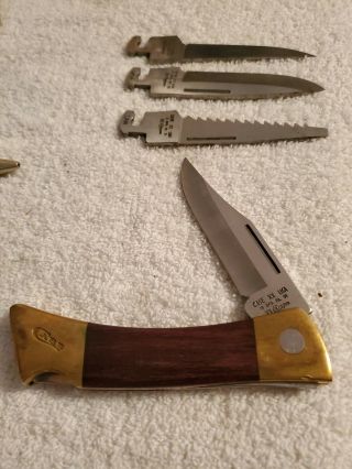 Case Xx Changer Hunting Knife; Rosewood Handles; Good Shape