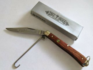 Boker Bird Hunter Rosewood 93h Knife W/ Orvis Badge,  3 - 1/4 " Blade,  Gut Hook