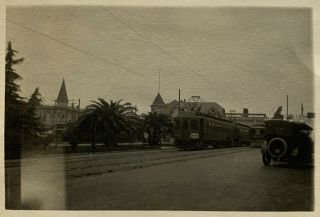Antique c 1905 San Francisco Trolley Streetcar Photograph Group Photo 5