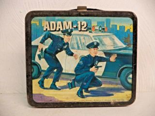 Vintage Adam 12 Metal Lunchbox No Thermos