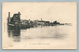 Boat Port Joli St Jean Quebec Udb Rare Antique Cpa Postcard—st.  Lawrence River