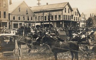 Ludlow,  Vt Rppc Huge Crowd At The 4th Of July Celebration C1908