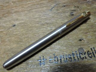 Vintage 1998 E Stainless Steel Gold Trim Gt Parker Frontier Rollerball Pen Usa