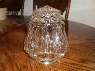 Vintage Clear Light Fixture Shade - Perfect 3 " Fitter