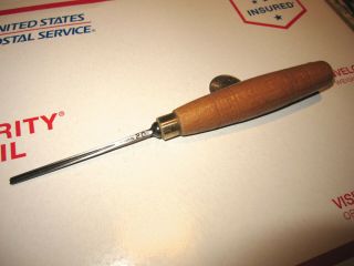 Vintage Henry Taylor 1/8 " Small Gouge Style Wood Chisel Good Cond.  7 1/2 "