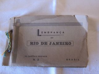 Vintage Souvenir Of Rio De Janeiro,  Brazil,  Black & White Photo Album - N.  3