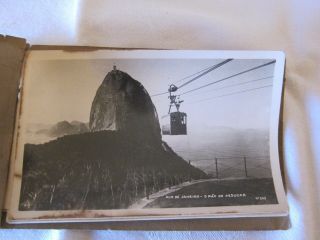 VINTAGE SOUVENIR OF RIO DE JANEIRO,  BRAZIL,  BLACK & WHITE PHOTO ALBUM - N.  3 2
