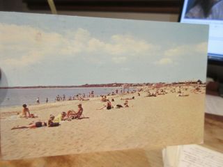 Vintage Old Massachusetts Postcard Cape Cod Craigville Beach Lifeguard Chair