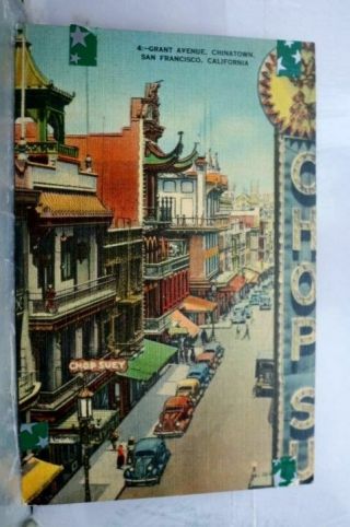 California Ca Chinatown San Francisco Postcard Old Vintage Card View Standard Pc