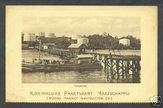 Tarakan Ships K.  P.  M.  Oil Tanks Borneo Indonesia Ca 1910