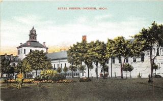 State Prison Jackson Michigan 1910c Postcard