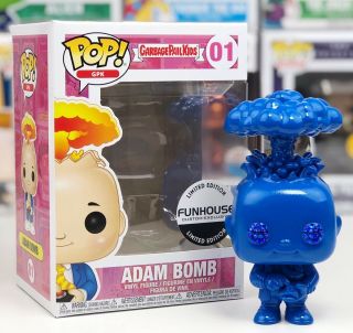 Funko Pop 01 Blue Diamond Garbage Pail Kids Adam Bomb Funhouse Custom Exclusive
