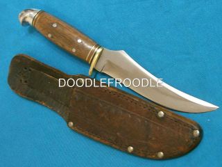 Vintage Western Boulder W39 Hunting Skinning Survival Bowie Knife Knives Sheath