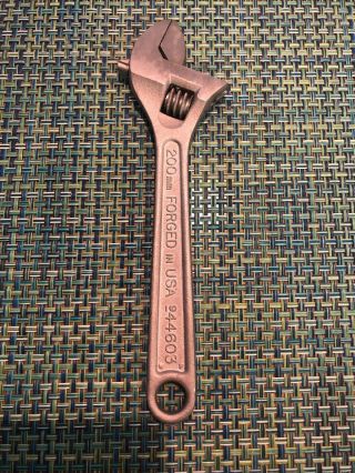 Vintage Sears =craftsman= 44603 8 " (200 Mm) Adjustable Wrench,  Usa Tool