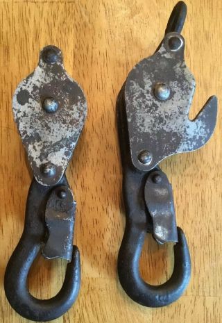 Two Vintage M.  Klein & Son Pulleys One 1802 - 30 5