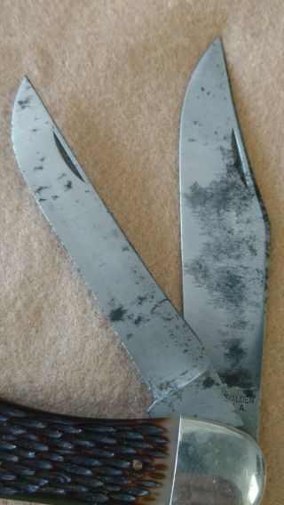 Vintage USA Schrade - Walden Knife 225H Folding Hunting Knife - Pre 1973 3