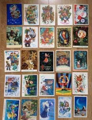 1970 - 90s Russian Soviet Ussr Postcards Set Of 50 Year 11