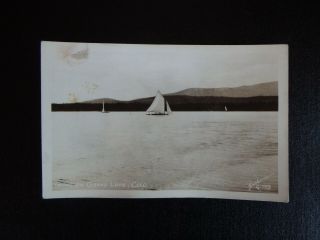 Yachts On Grand Lake Colorado Real Photo Postcard Rppc