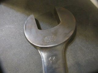 Vintage J H Williams Brooklyn Heavy Duty Industrial Double Open End Wrench No.  44 2
