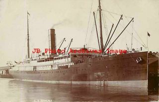 Union Steamship Company Of Zealand,  Rppc,  Steamer Manuka,  Photo