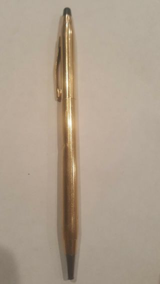 Vintage Cross Ballpoint Pen 1/20 12k Gold Filled Made In Usa