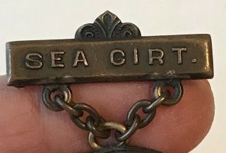 Antique 1900 Sea Girt SCHUETZEN Team Match NRA SHOOTING Bronze Color Medal Pin 3