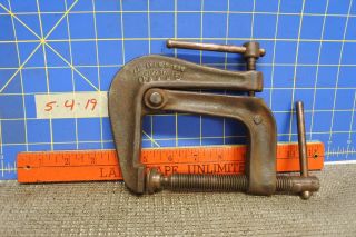 Vintage Antique Grand 3” Dual Grip C Clamp