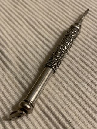 Antique Iron Pencil With A Telescopic Mechanism