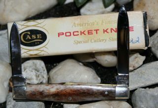 Rare Early Vintage Case Xx Usa A62042 Folding Bone Pocket Knife One Dot
