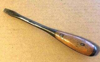 Irwin Wwii Perfect Handle Screwdriver Vintage Solid Steel Core Usa 8.  5 " X 5/16 "