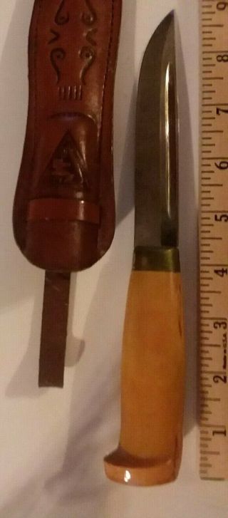 Vintage Custom Hunting Knife Leather Sheath Sheffield,  Made In England Mr