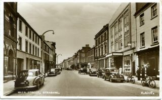 Strabane - Main Street - Old Real Photo Postcard View