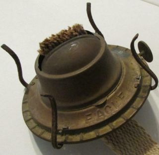 Antique Brass P&a Eagle Oil / Kerosene Lamp Burner 1 3/16 " Threading No.  2 Size