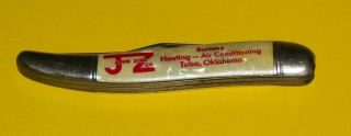 Vtg Jzc John Zink Company Advertising Pocket Knife Imperial Providence Ri Tulsa