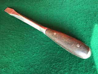 Vintage Irwin - Us Of A Perfect Handle Type 9 - 1/4 " Screwdriver Flat Sided Shaft
