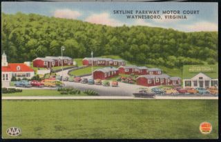 Waynesboro Va Skyline Parkway Motor Court Motel & Howard Johnson 