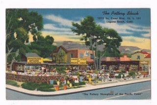Vintage Postcard California The Pottery Shack Laguna Beach Ca So Coast Blvd