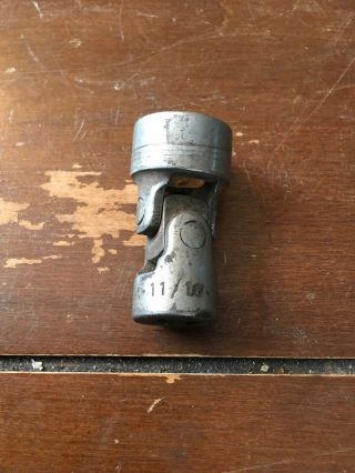 Craftsman Tools 11/16 " Universal 12 Point 3/8 " Drive Vintage Socket Usa