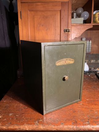 Vintage Steel File Box Board Of Education Chicago 1940’s Industrial Cabinet