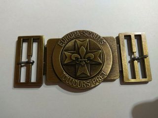 Scout Belt Buckle From France