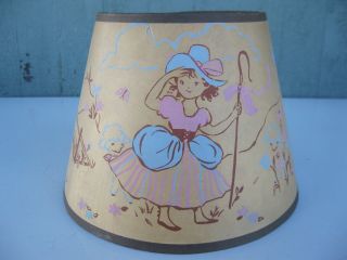Vintage Little Bo Peep & Sheep Children’s Paper Clip On Lamp Shade