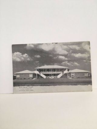 Old Postcard - Jacksonville Beach,  Florida - Keys Motel Court,  Hotel