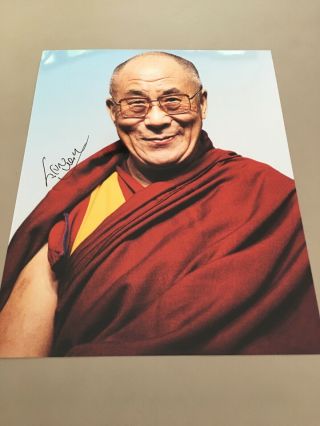 Tenzin Gyatso Dalai Lama Tibetan Buddhism Hand - Signed 8x10 " Photo